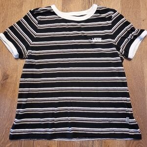Van's Juniors Striped Tshirt